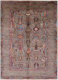 Peshawar Hand Knotted Wool Rug - 5' 8" X 7' 10" - Golden Nile