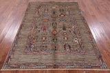 Peshawar Hand Knotted Wool Rug - 5' 8" X 7' 10" - Golden Nile