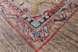 Peshawar Hand Knotted Wool Rug - 5' 8" X 7' 10" - Golden Nile