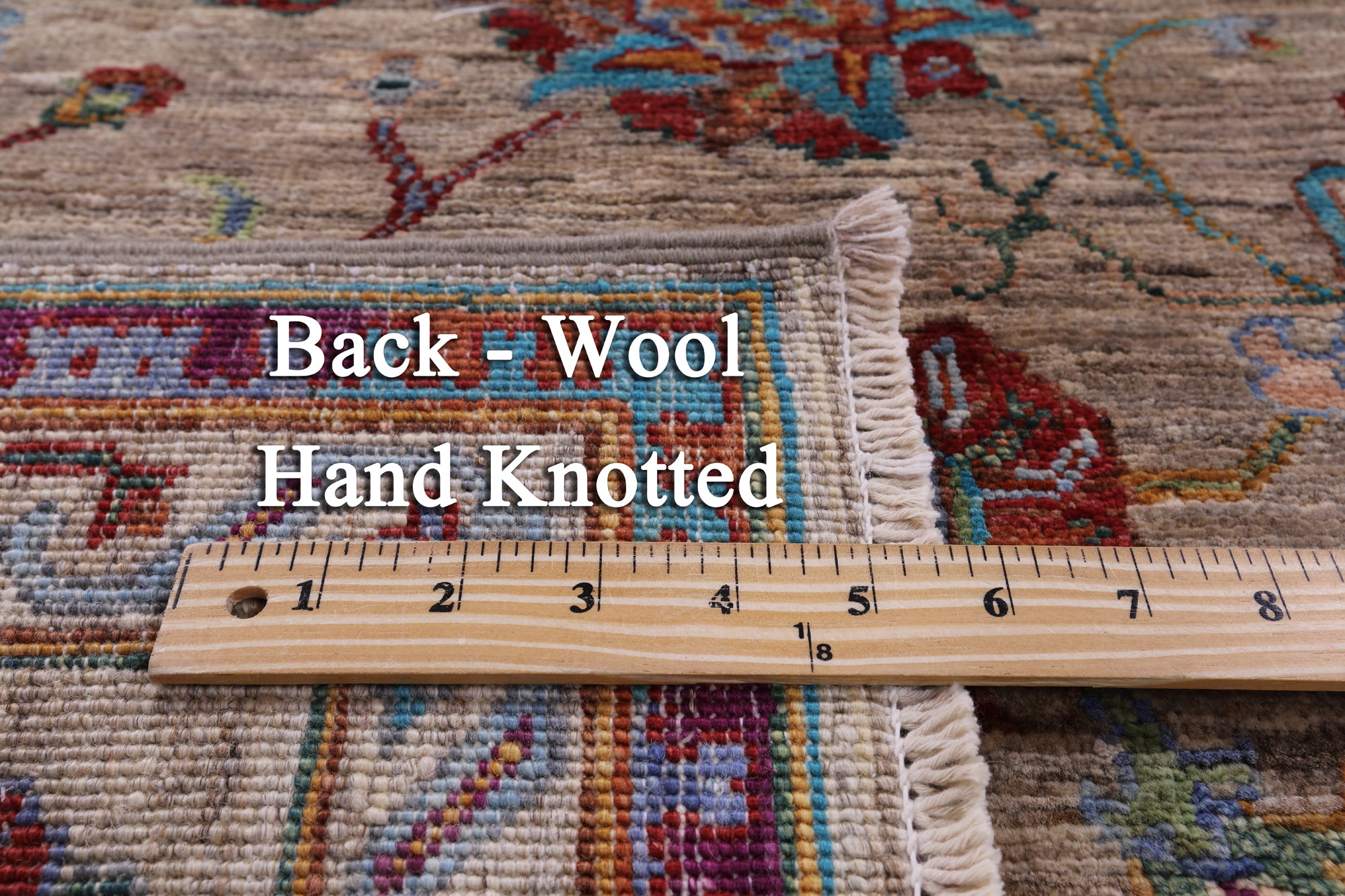 Peshawar Hand Knotted Wool Rug - 5' 7" X 8' 1" - Golden Nile