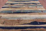 Tribal Persian Gabbeh Hand Knotted Wool Rug - 9' 9" X 13' 7" - Golden Nile