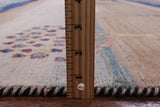Tribal Persian Gabbeh Hand Knotted Wool Rug - 9' 9" X 13' 7" - Golden Nile