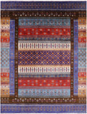 Tribal Persian Gabbeh Hand Knotted Wool Rug - 8' 2" X 10' 8" - Golden Nile