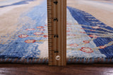 Tribal Persian Gabbeh Hand Knotted Wool Rug - 8' 1" X 9' 8" - Golden Nile