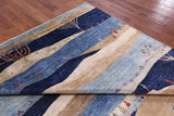 Tribal Persian Gabbeh Hand Knotted Wool Rug - 8' 1" X 9' 8" - Golden Nile