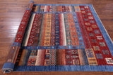 Tribal Persian Gabbeh Hand Knotted Wool Rug - 6' 7" X 9' 9" - Golden Nile