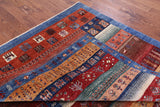 Tribal Persian Gabbeh Hand Knotted Wool Rug - 6' 7" X 9' 9" - Golden Nile