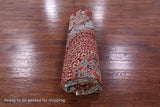 Abstract Modern Mamluk Hand Knotted Wool Rug - 8' 11" X 11' 9" - Golden Nile