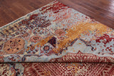 Abstract Modern Mamluk Hand Knotted Wool Rug - 8' 11" X 11' 9" - Golden Nile