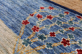 Tribal Persian Gabbeh Hand Knotted Wool Runner Rug - 2' 7" X 9' 9" - Golden Nile