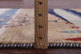 Tribal Persian Gabbeh Hand Knotted Wool Runner Rug - 2' 7" X 9' 9" - Golden Nile