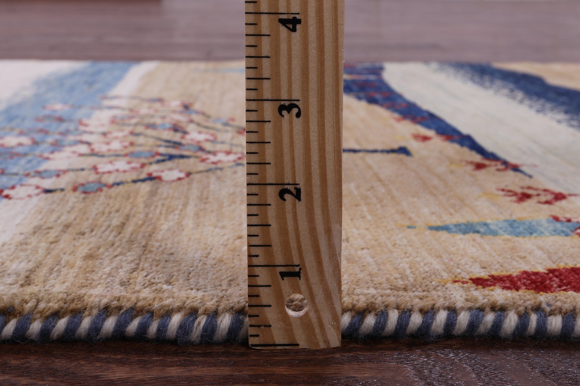Tribal Persian Gabbeh Hand Knotted Wool Runner Rug - 2' 7" X 9' 9" - Golden Nile
