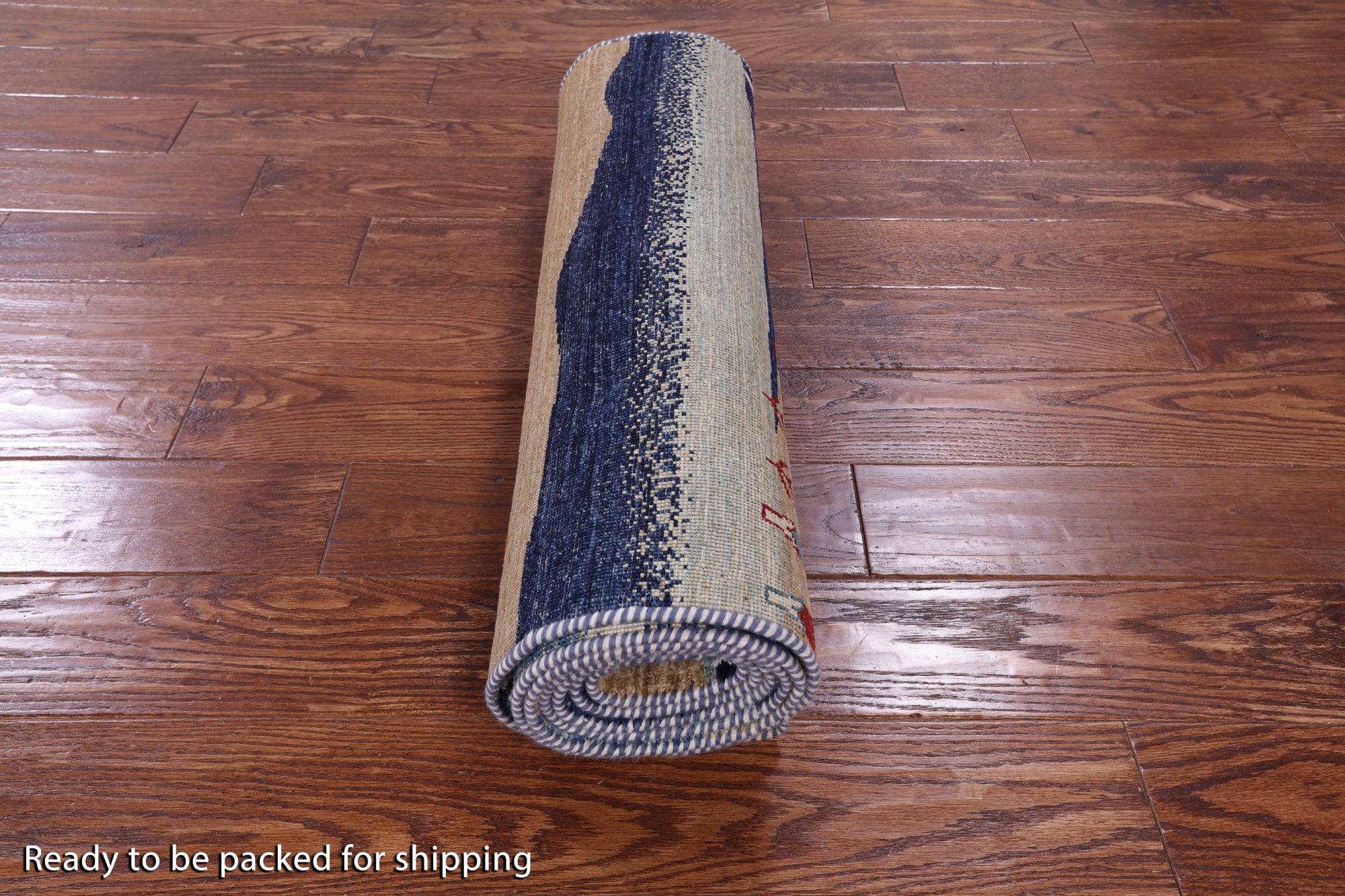 Tribal Persian Gabbeh Hand Knotted Wool Runner Rug - 2' 7" X 9' 9" - Golden Nile