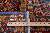 Blue Super Kazak Hand Knotted Wool Rug - 9' 11" X 13' 9" - Golden Nile