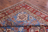 Blue Super Kazak Hand Knotted Wool Rug - 9' 11" X 13' 9" - Golden Nile