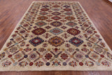Super Kazak Hand Knotted Wool Rug - 9' 2" X 12' 3" - Golden Nile