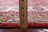 Red Super Kazak Hand Knotted Wool Rug - 9' 0" X 11' 11" - Golden Nile