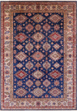 Blue Super Kazak Hand Knotted Wool Rug - 8' 11" X 12' 4" - Golden Nile