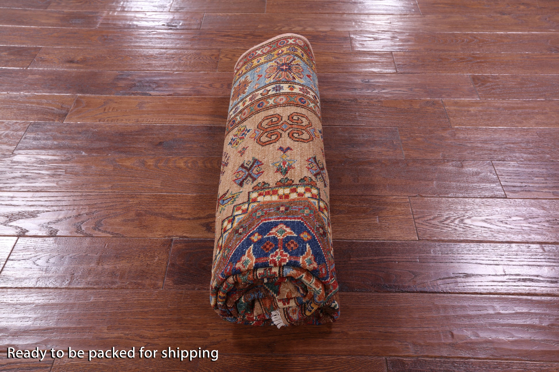 Super Kazak Hand Knotted Wool Rug - 4' 11" X 6' 8" - Golden Nile