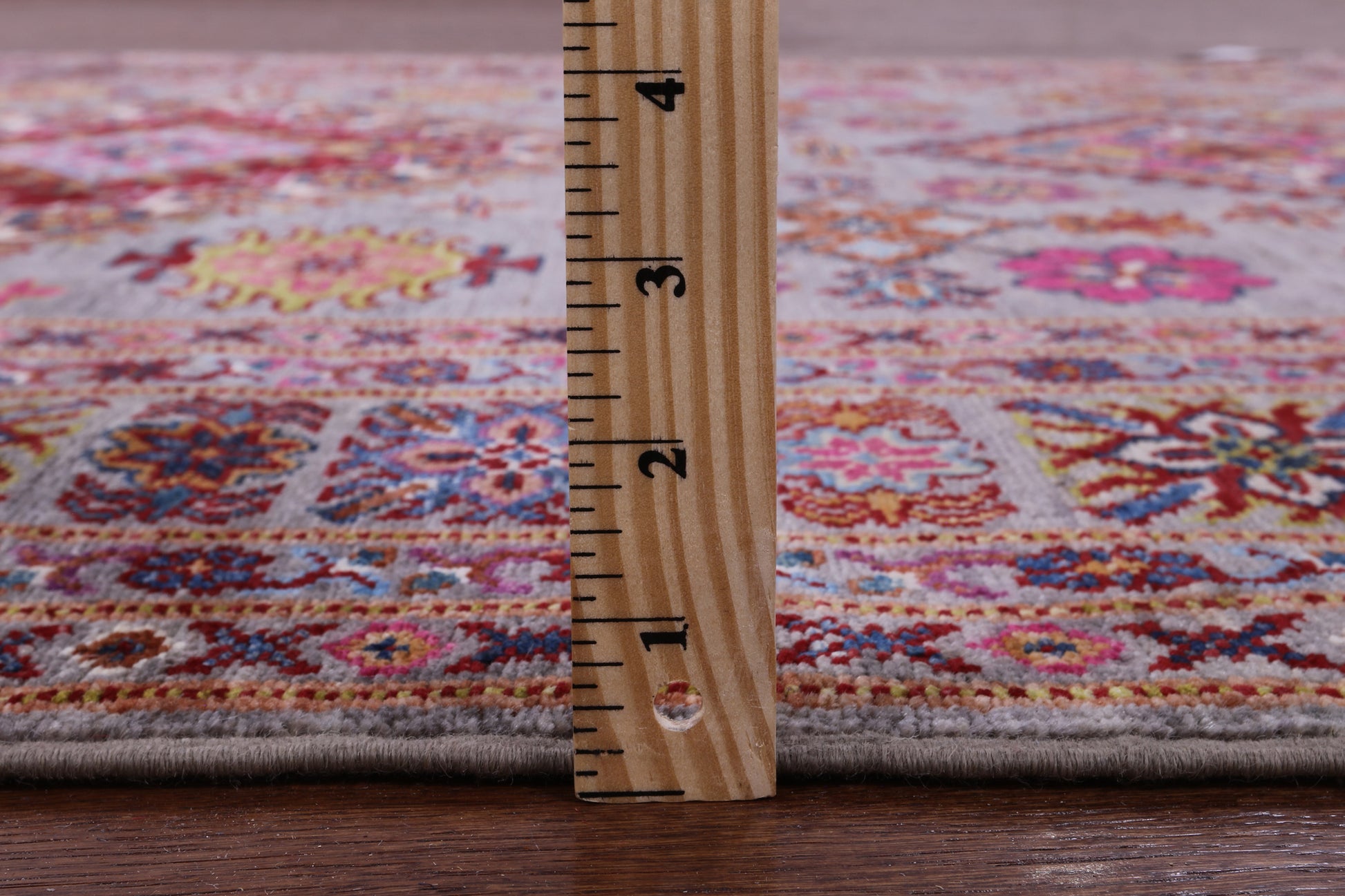 Super Kazak Hand Knotted Wool Rug - 4' 11" X 6' 11" - Golden Nile
