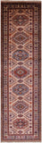 Super Kazak Hand Knotted Wool Runner Rug - 2' 7" X 9' 1" - Golden Nile