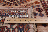 Super Kazak Hand Knotted Wool Runner Rug - 2' 7" X 9' 1" - Golden Nile
