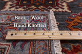 Super Kazak Hand Knotted Wool Rug - 2' 10" X 4' 0" - Golden Nile