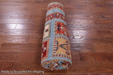 Blue Garden Design Persian Hand Knotted Wool Rug - 6' 6" X 9' 8" - Golden Nile