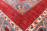 Red Garden Design Persian Handmade Wool Rug - 6' 6" X 9' 4" - Golden Nile