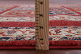 Red Garden Design Persian Hand Knotted Wool Rug - 4' 9" X 6' 7" - Golden Nile