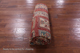 Red Garden Design Persian Handmade Wool Rug - 5' 6" X 8' 2" - Golden Nile