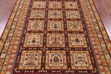Garden Design Persian Hand Knotted Wool Rug - 5' 8" X 7' 8" - Golden Nile