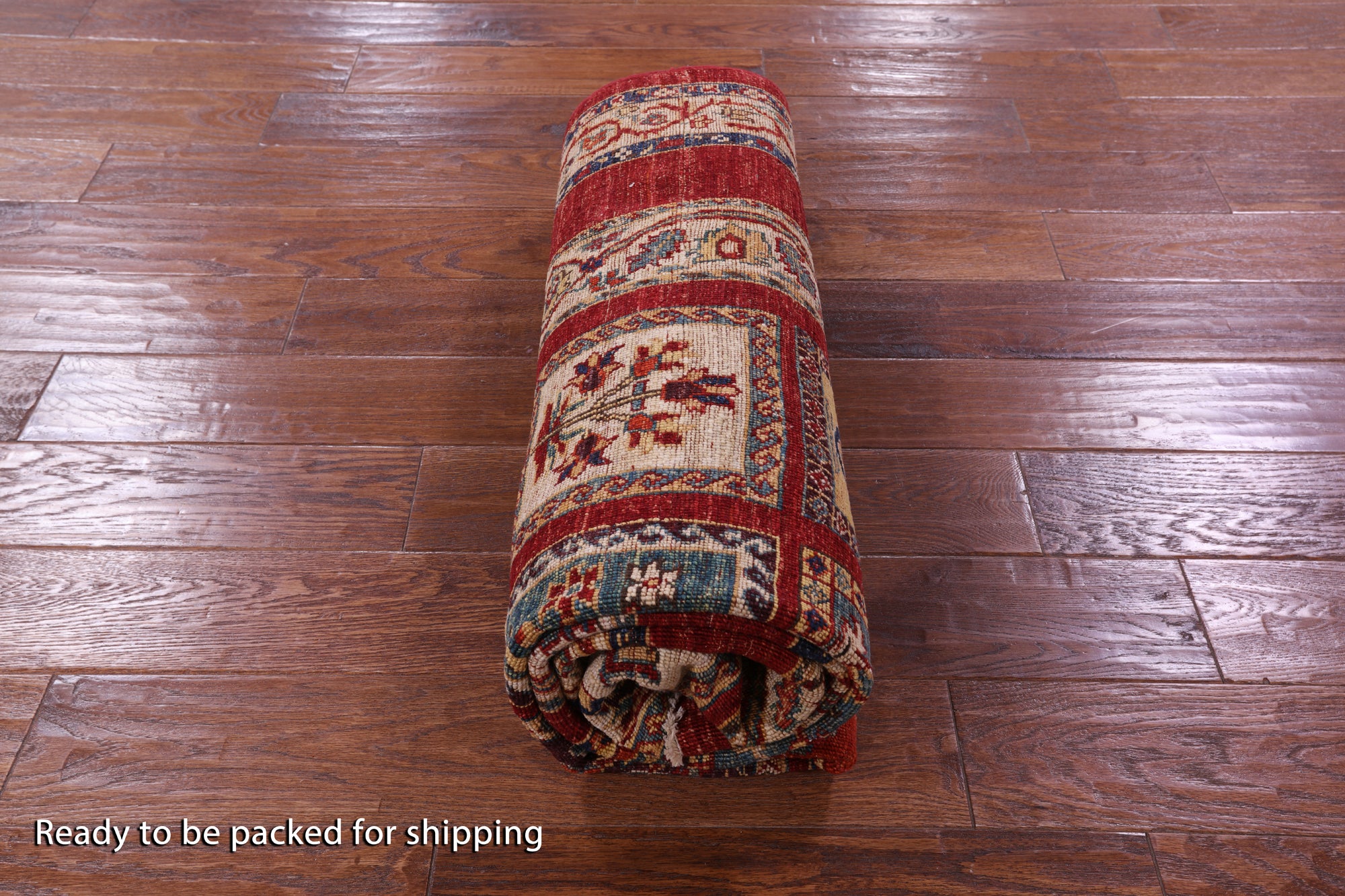 Red Garden Design Persian Hand Knotted Wool Rug - 4' 10" X 7' 2" - Golden Nile