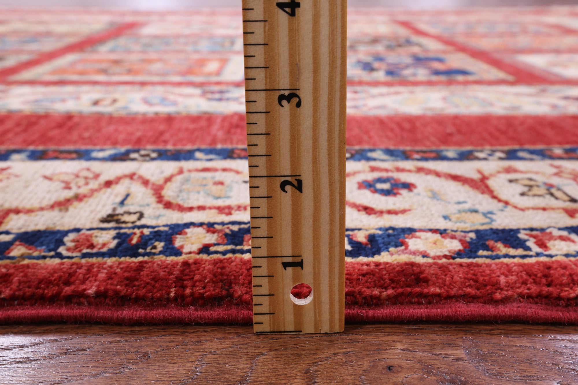 Red Garden Design Persian Hand Knotted Wool Rug - 5' 1" X 6' 10" - Golden Nile