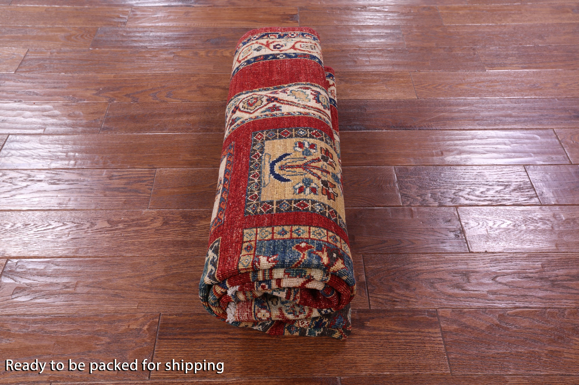 Red Garden Design Persian Hand Knotted Wool Rug - 5' 1" X 6' 10" - Golden Nile