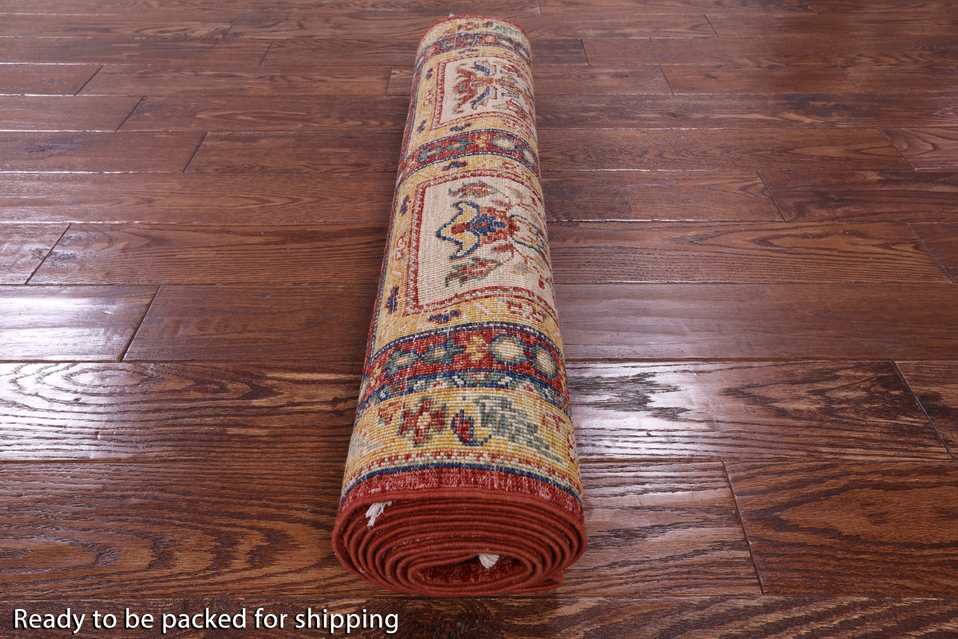Red Garden Design Persian Hand Knotted Wool Runner Rug - 2' 11" X 9' 8" - Golden Nile