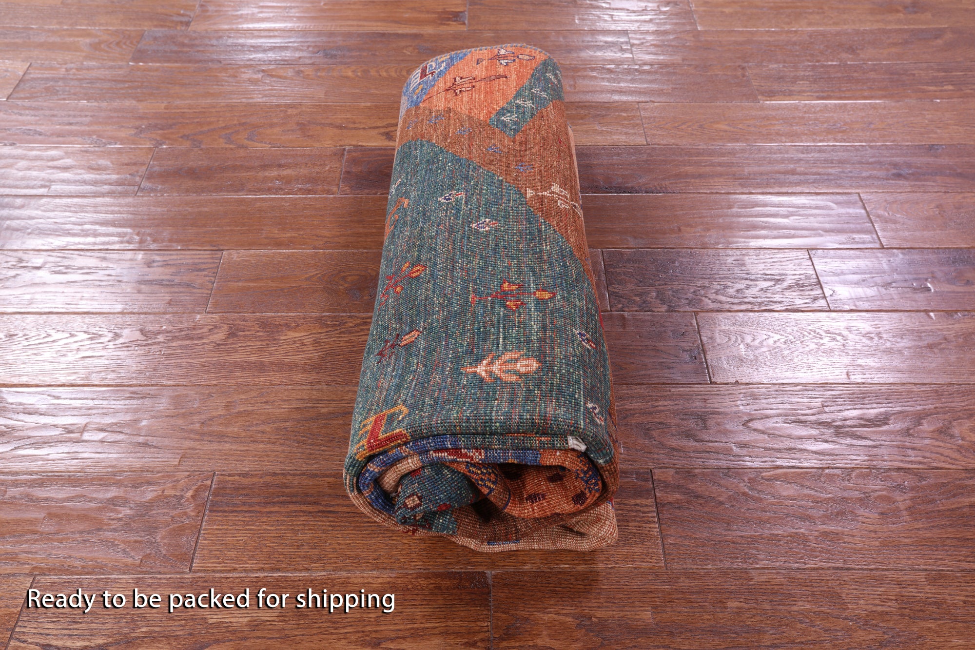 Tribal Persian Gabbeh Handmade Wool Rug - 4' 11" X 6' 8" - Golden Nile