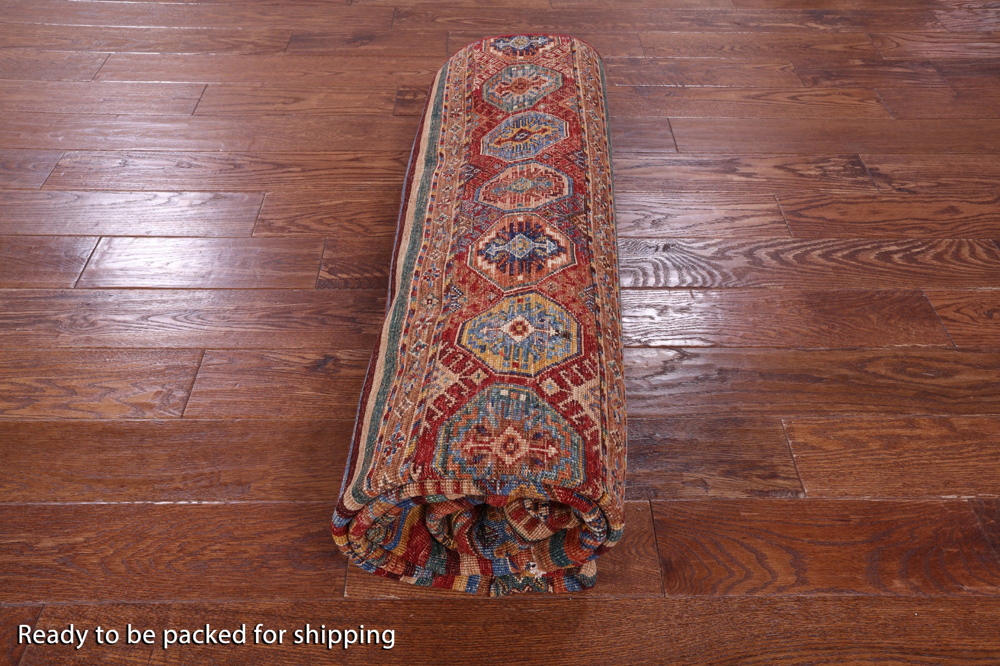 Khorjin Persian Gabbeh Hand Knotted Wool Rug - 6' 7" X 9' 5" - Golden Nile