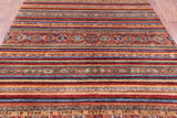 Khorjin Persian Gabbeh Hand Knotted Wool Rug - 6' 7" X 9' 5" - Golden Nile