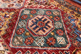 Khorjin Persian Gabbeh Hand Knotted Wool Rug - 6' 7" X 9' 5" - Golden Nile