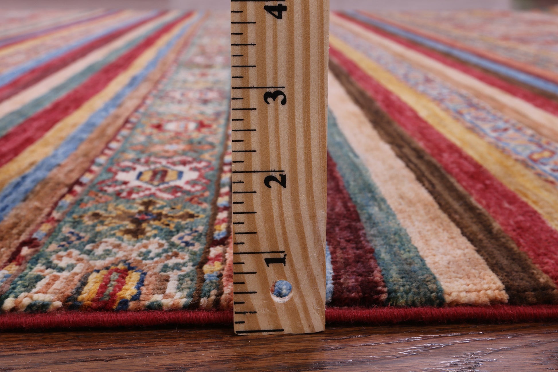 Khorjin Persian Gabbeh Hand Knotted Wool Rug - 6' 7" X 9' 5" - Golden Nile