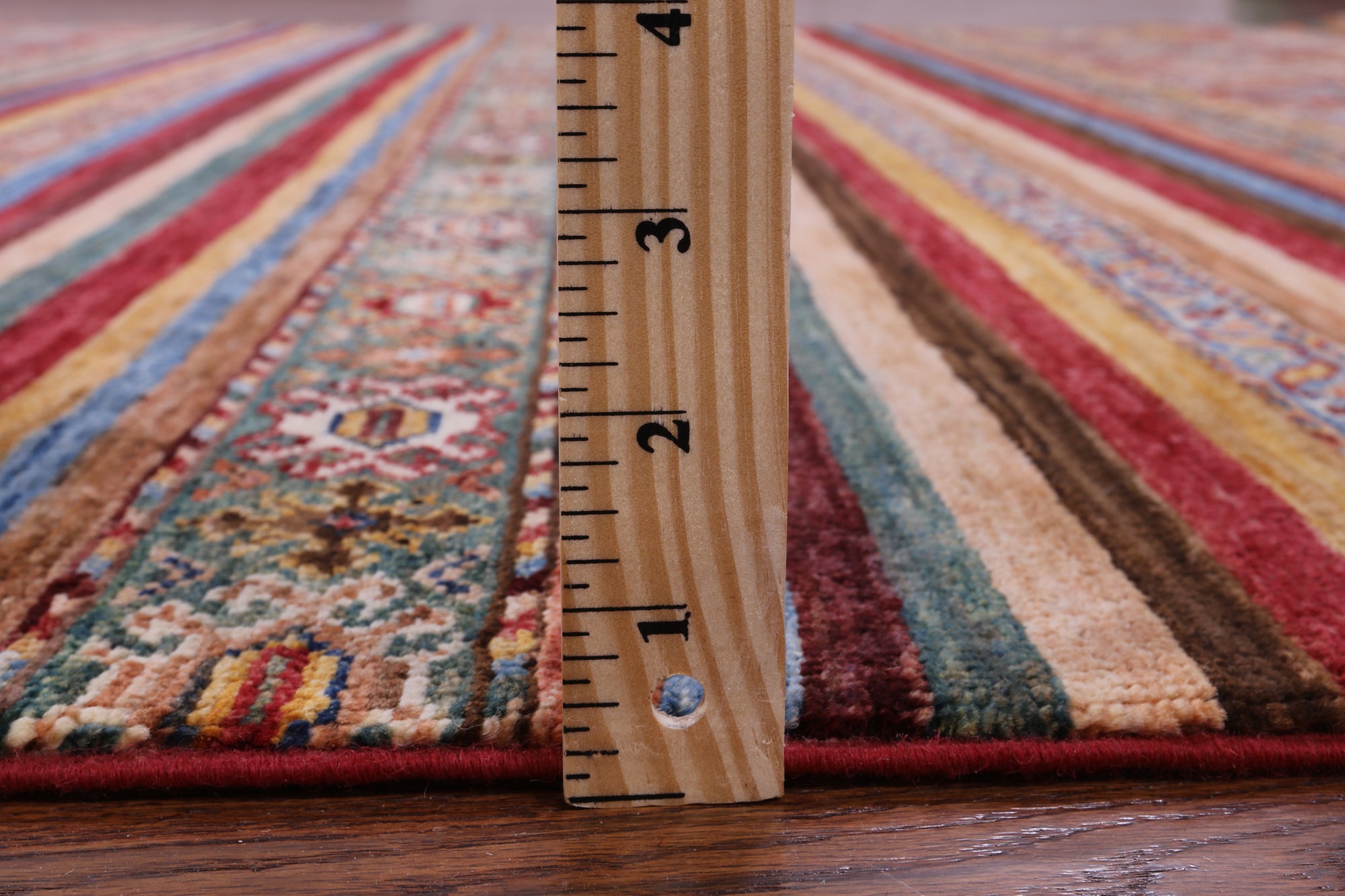 Khorjin Persian Gabbeh Hand Knotted Wool Rug - 6' 7" X 9' 5" - Golden Nile
