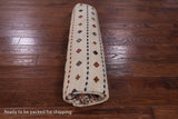 Ivory Khorjin Persian Gabbeh Handmade Wool Rug - 6' 9" X 10' 1" - Golden Nile