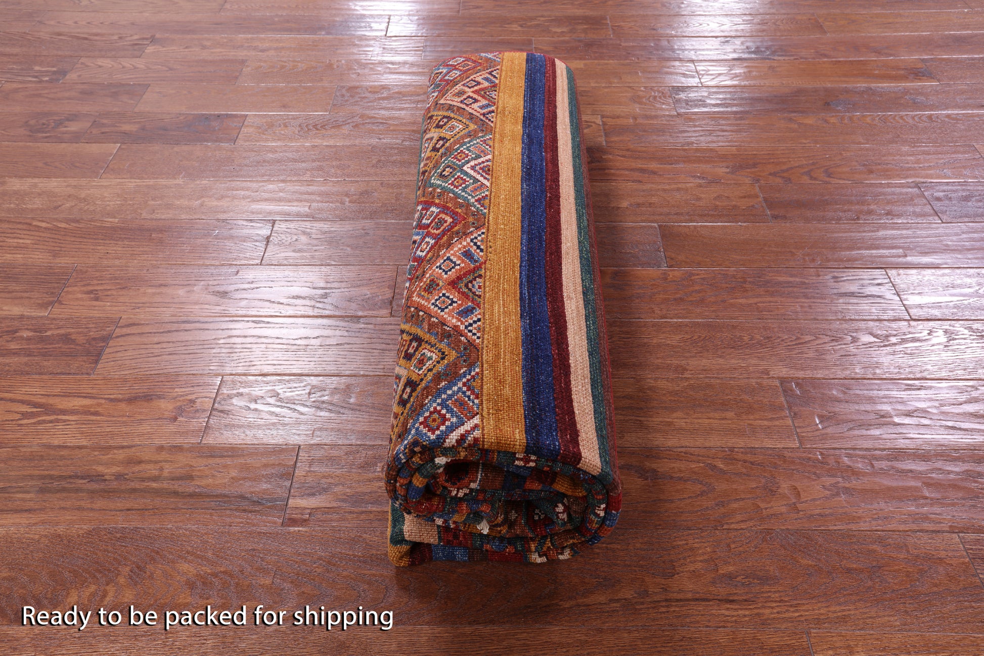 Khorjin Persian Gabbeh Handmade Wool Rug - 6' 8" X 9' 10" - Golden Nile