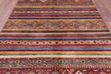 Khorjin Persian Gabbeh Handmade Wool Rug - 6' 8" X 9' 10" - Golden Nile