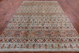 Tribal Persian Gabbeh Hand Knotted Wool Rug - 8' 3" X 11' 6" - Golden Nile