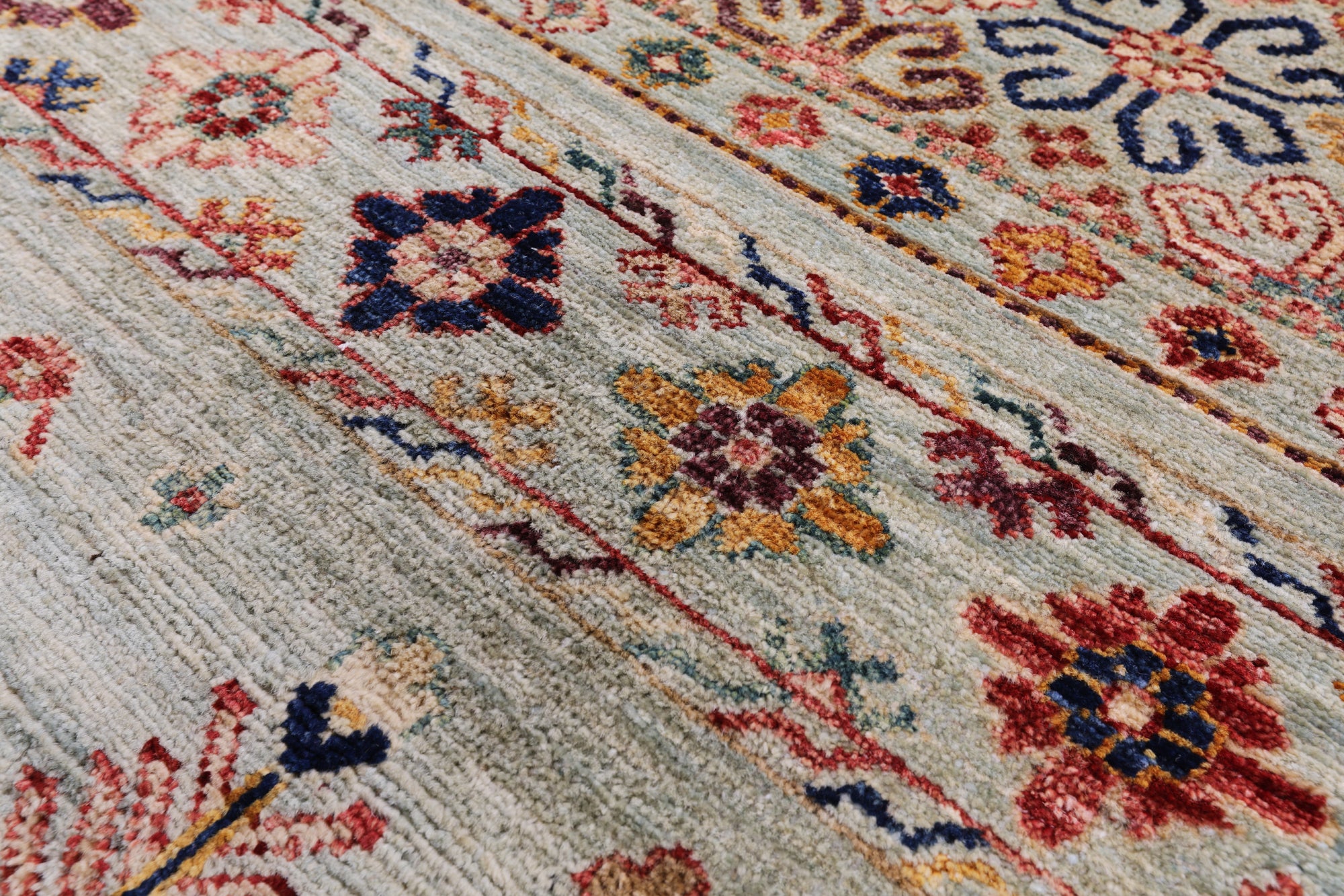 Tribal Persian Gabbeh Hand Knotted Wool Rug - 8' 3" X 11' 6" - Golden Nile