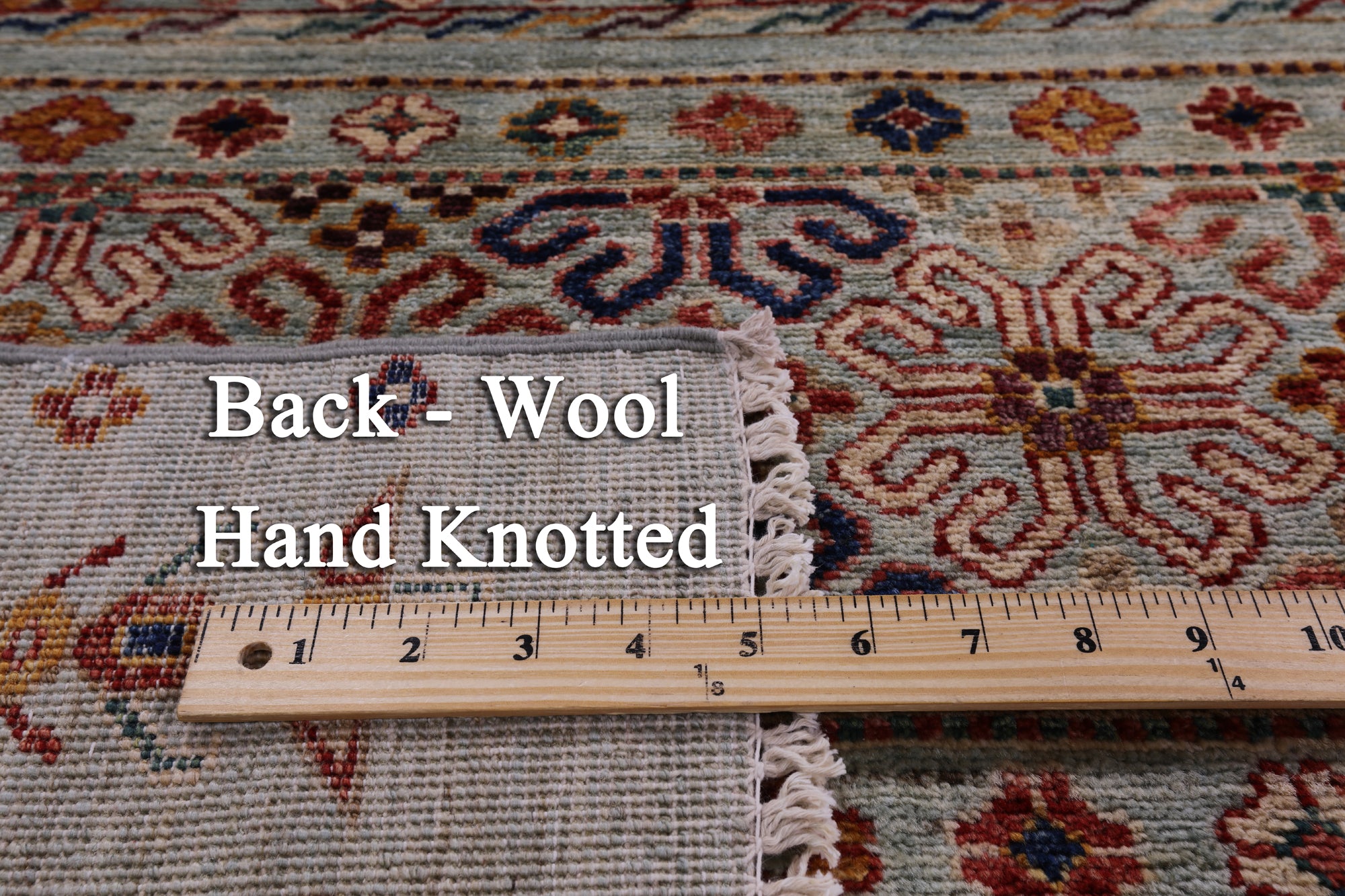 Tribal Persian Gabbeh Hand Knotted Wool Rug - 8' 3" X 11' 6" - Golden Nile
