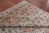Tribal Persian Gabbeh Hand Knotted Wool Rug - 8' 3" X 11' 6" - Golden Nile
