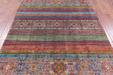 Khorjin Persian Gabbeh Hand Knotted Wool Rug - 5' 9" X 8' 4" - Golden Nile